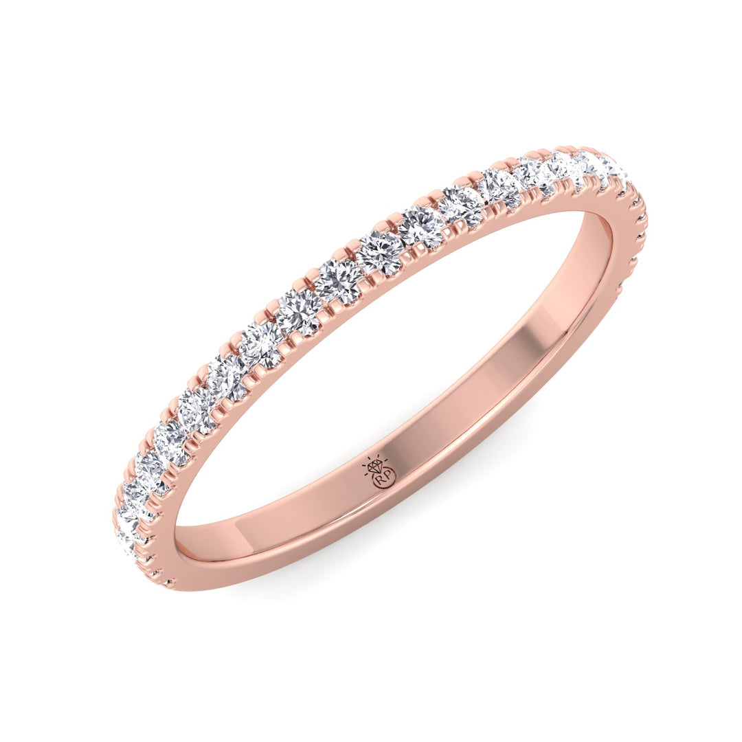 Matching Pave Wedding Band (0.30 CT)