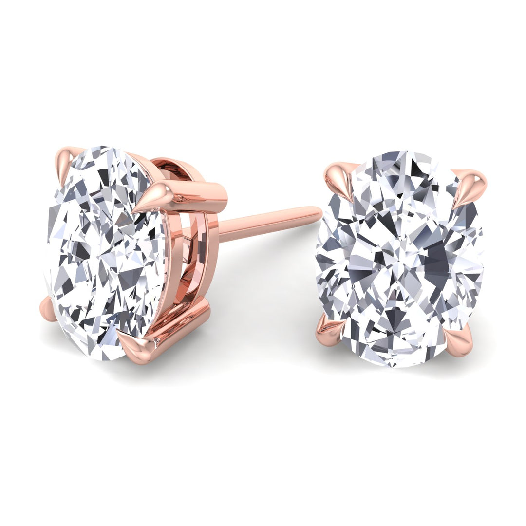Oval Cut Studs