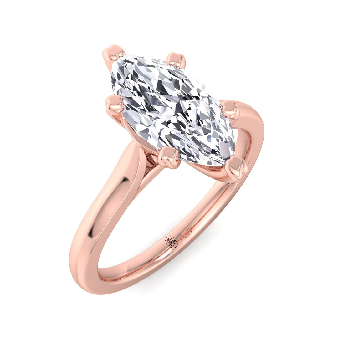 Marquise Cut Solitaire Engagement Ring