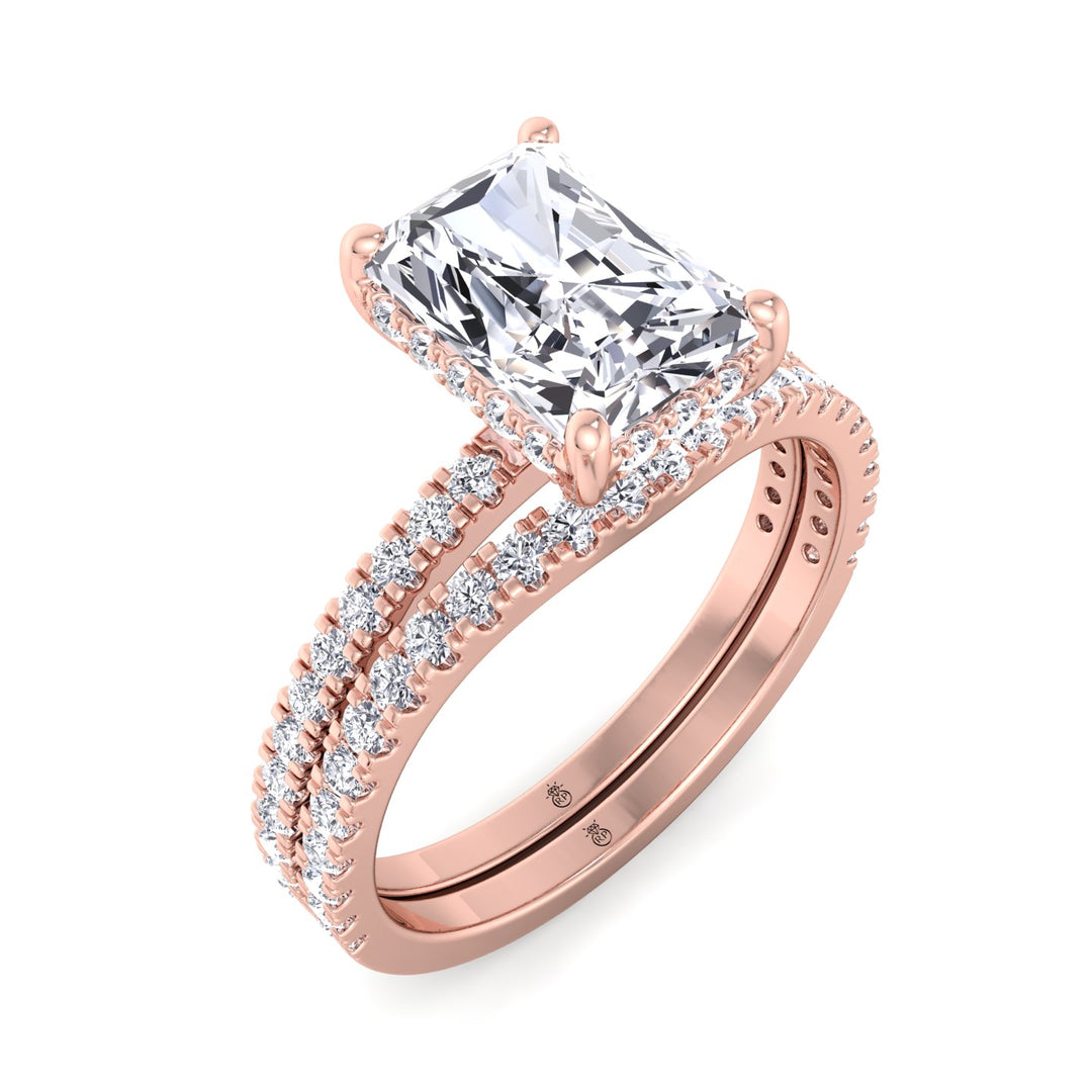 Pavé Wedding Band with Curve (0.24 CT)
