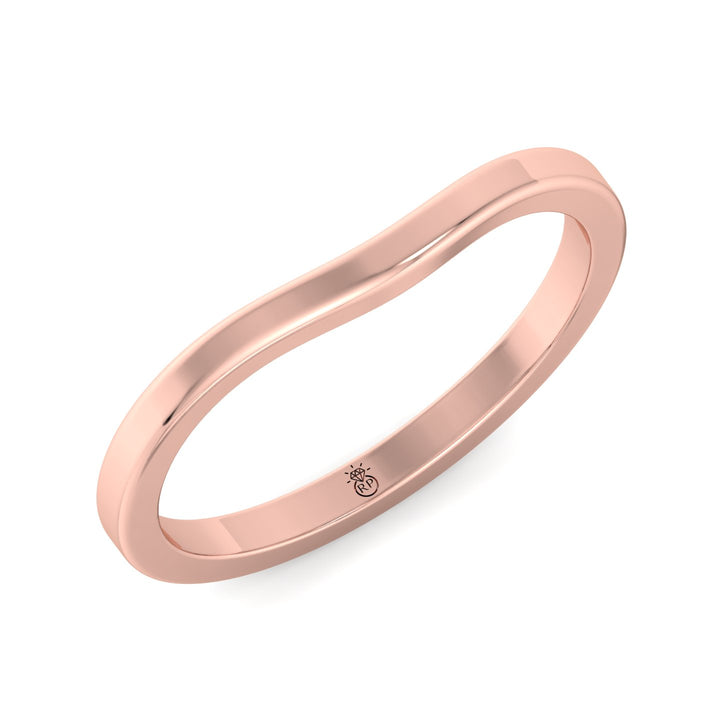 3mm Plain Wedding Band with Curve