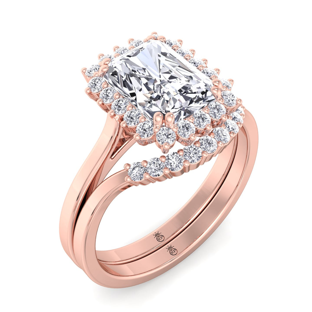 Curved Pave Wedding Band (0.12 CT)