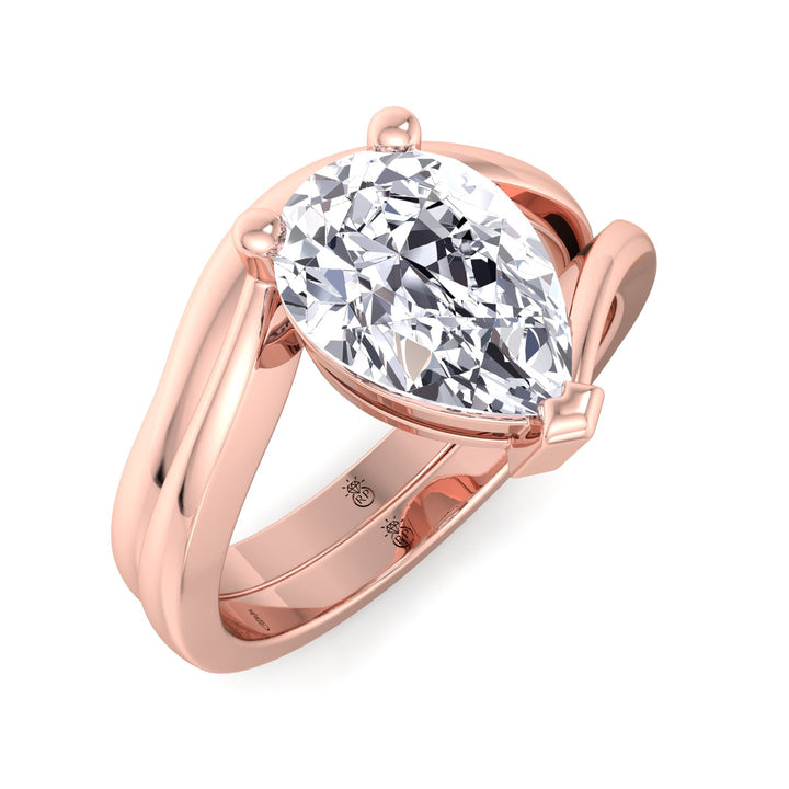 3mm Curved Plain Wedding Band
