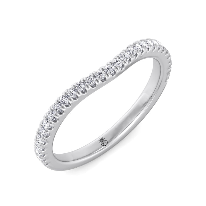 Matching Pave Wedding Band (0.22 CT)