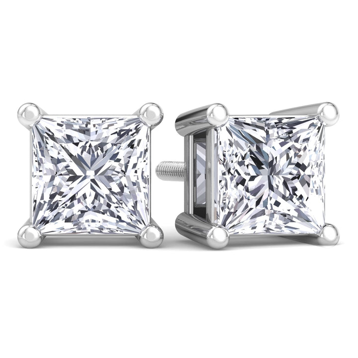 Princess Cut Studs