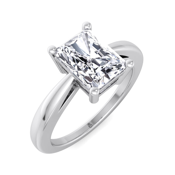 Radiant Cut Solitaire Engagement Ring