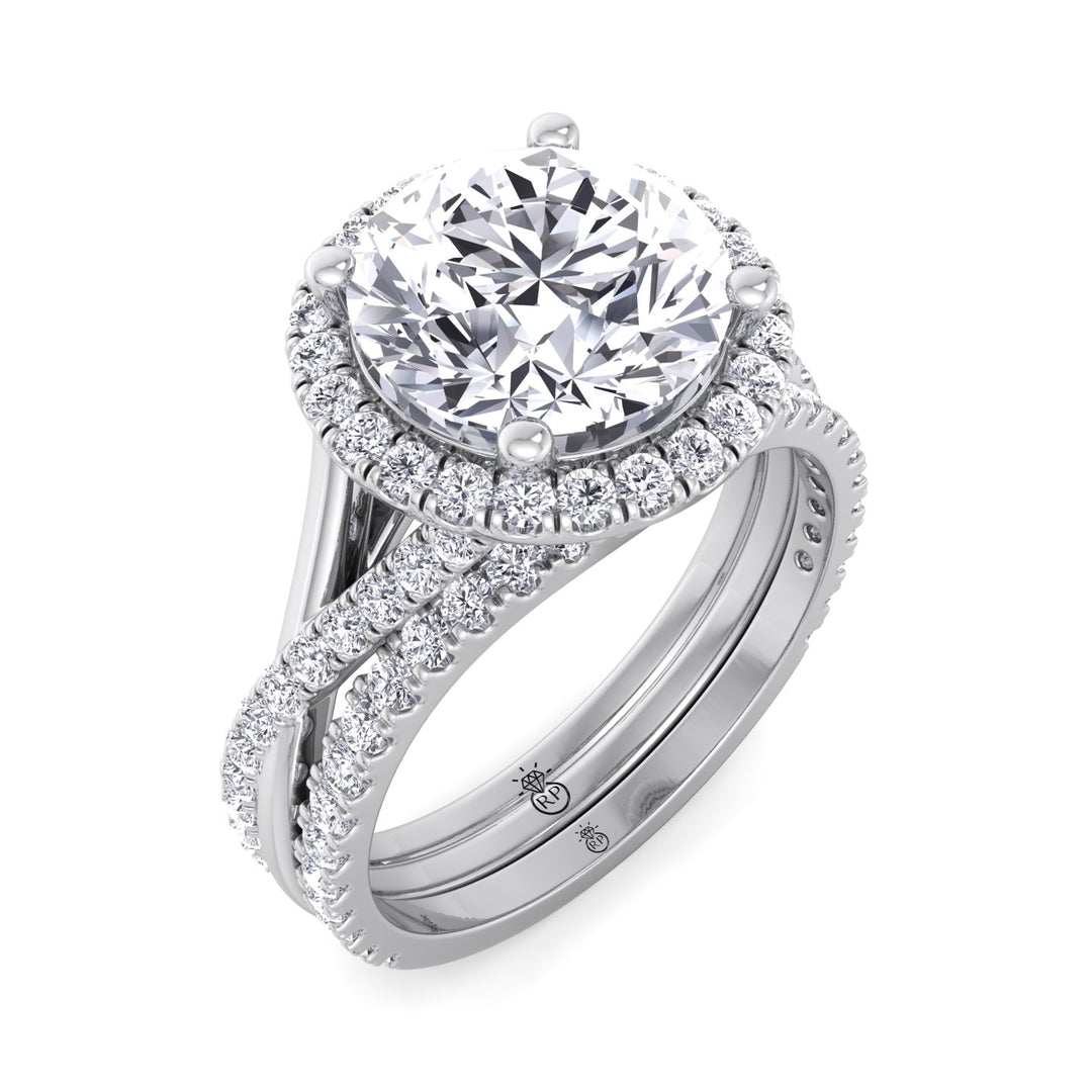 Matching Pave Wedding Band (0.3 CT)