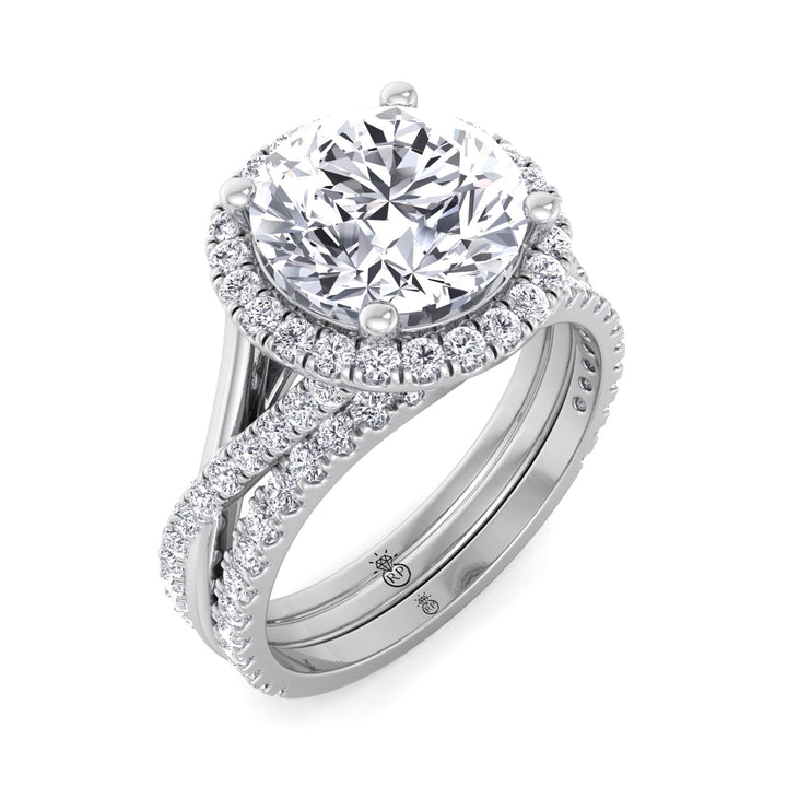 Matching Pave Wedding Band (0.3 CT)