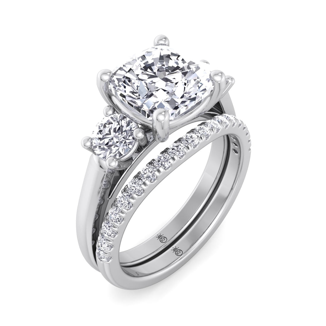 Hollywood - Pave Wedding Band with Curve (0.36 CT)