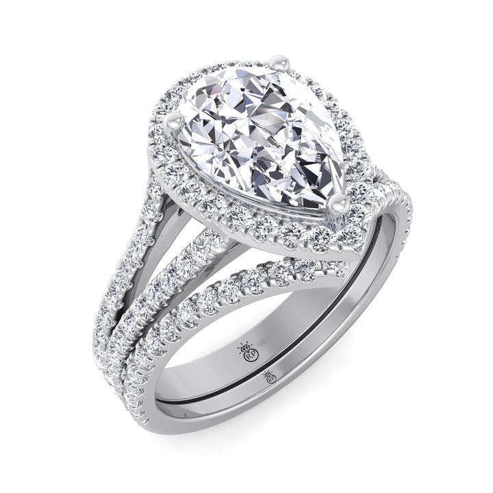 Matching Curved Pave Wedding Band (0.34 CT)