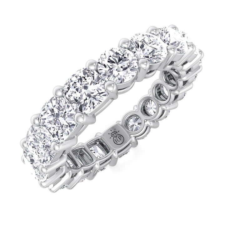 Double Shape - Round &amp; Cushion Cut Eternity Band