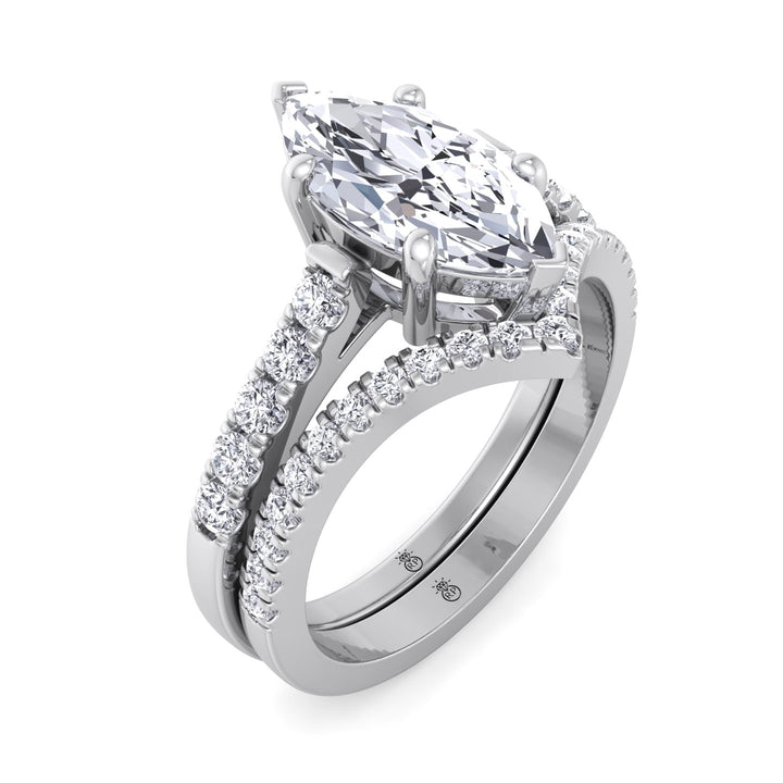 Curved Wedding Band (0.21 CT)