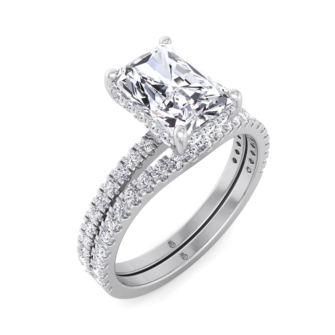 Pavé Wedding Band with Curve (0.24 CT)