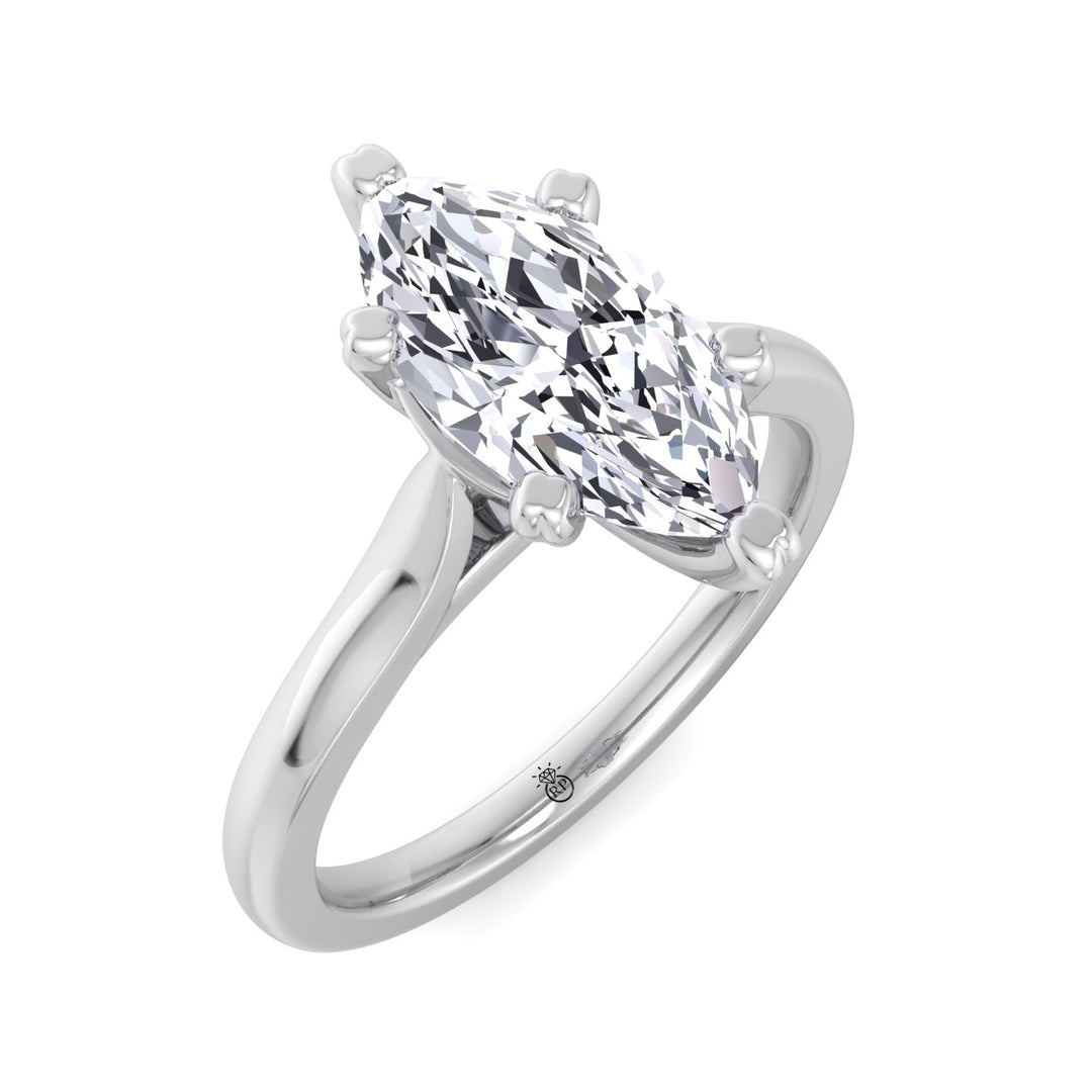 Marquise Cut Solitaire Engagement Ring