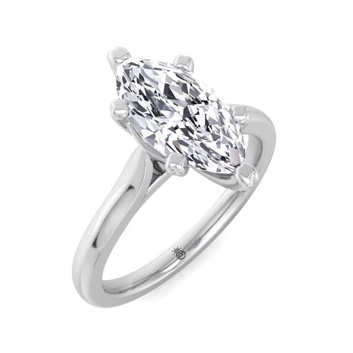 Marquise Cut Solitaire Engagement Ring