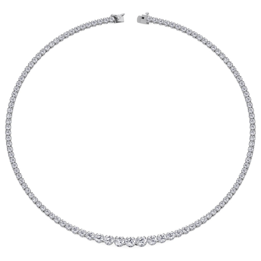 20 Carat Graduated Tennis Necklace