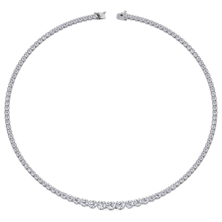 20 Carat Graduated Tennis Necklace