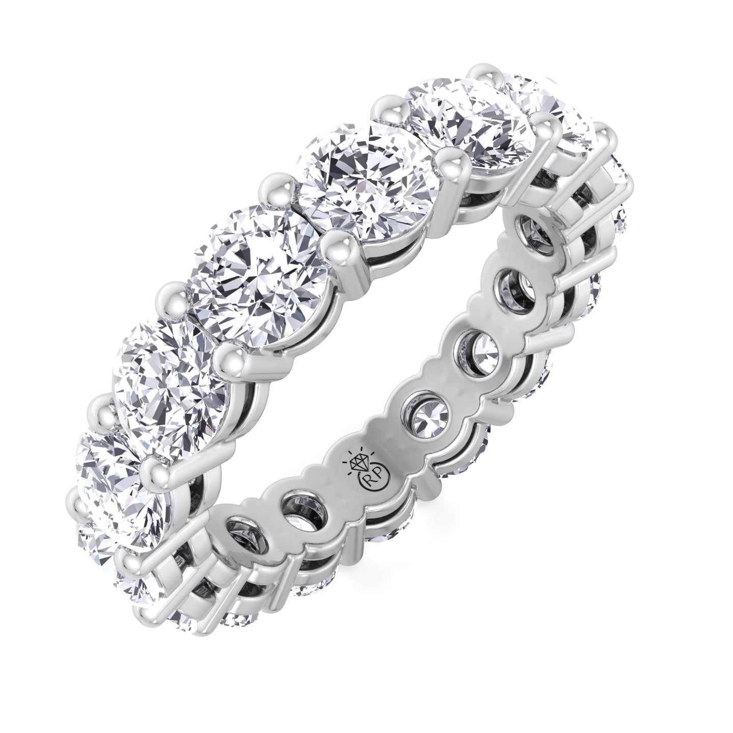 Aruba - Classic Round Cut Eternity Band – The Ring Pal