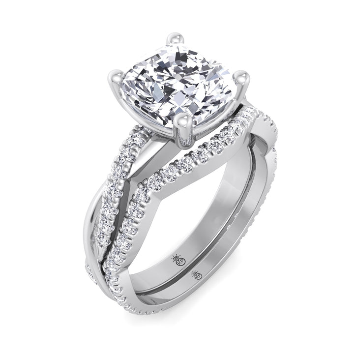 Curved Pave Wedding Band (0.23 CT)