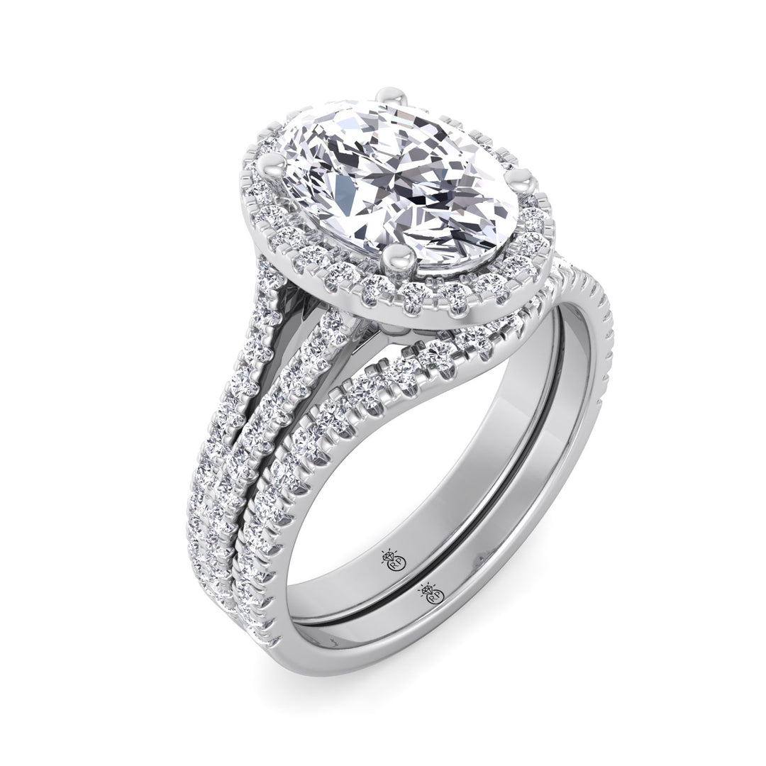 Pave Wedding Band with Curve (0.34 CT)