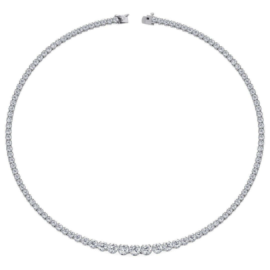 15 Carat Graduated Tennis Necklace