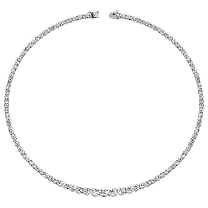 15 Carat Graduated Tennis Necklace