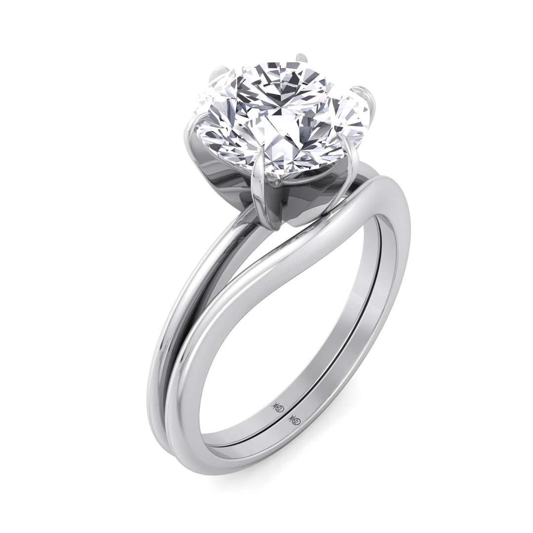 3mm Plain Wedding Band with Curve