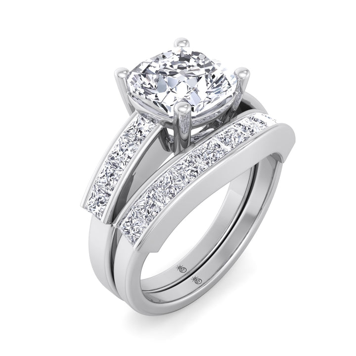Half Eternity Wedding Band with Curve (0.48 CT)