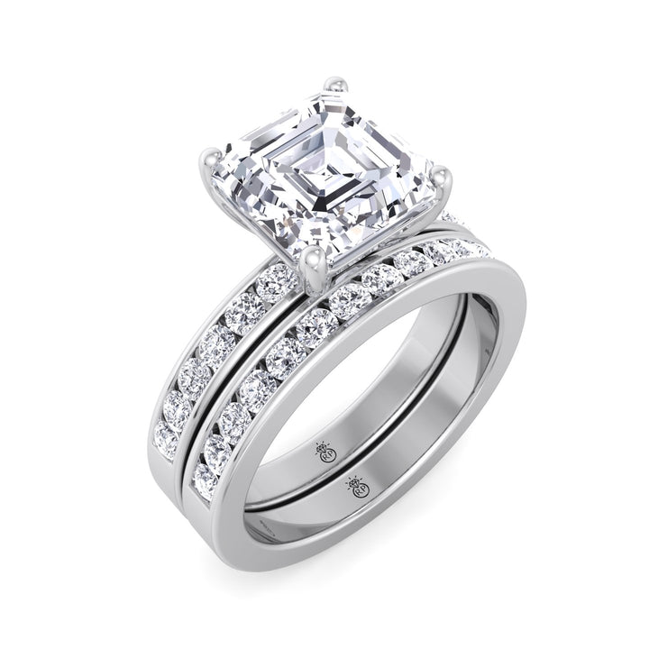 Channel Set Wedding Band (O.65CT)