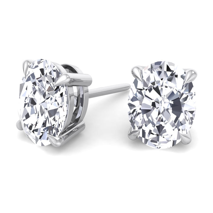 Oval Cut Studs