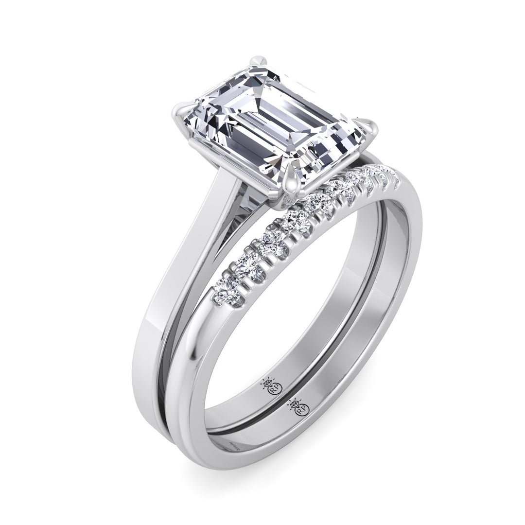 French Set Wedding Band (0.06 CT)
