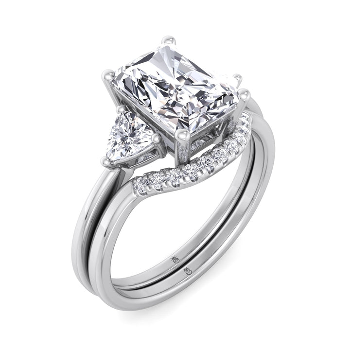 Wedding Band with Curve (0.025 CT)