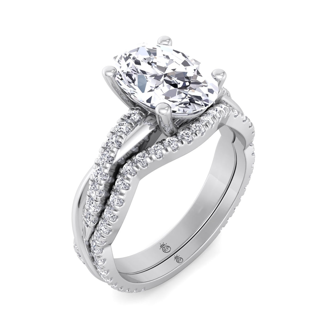Curvy Pave Wedding Band (0.22 CT)
