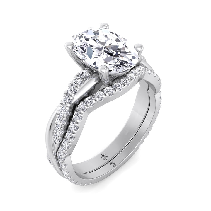 Curvy Pave Wedding Band (0.22 CT)