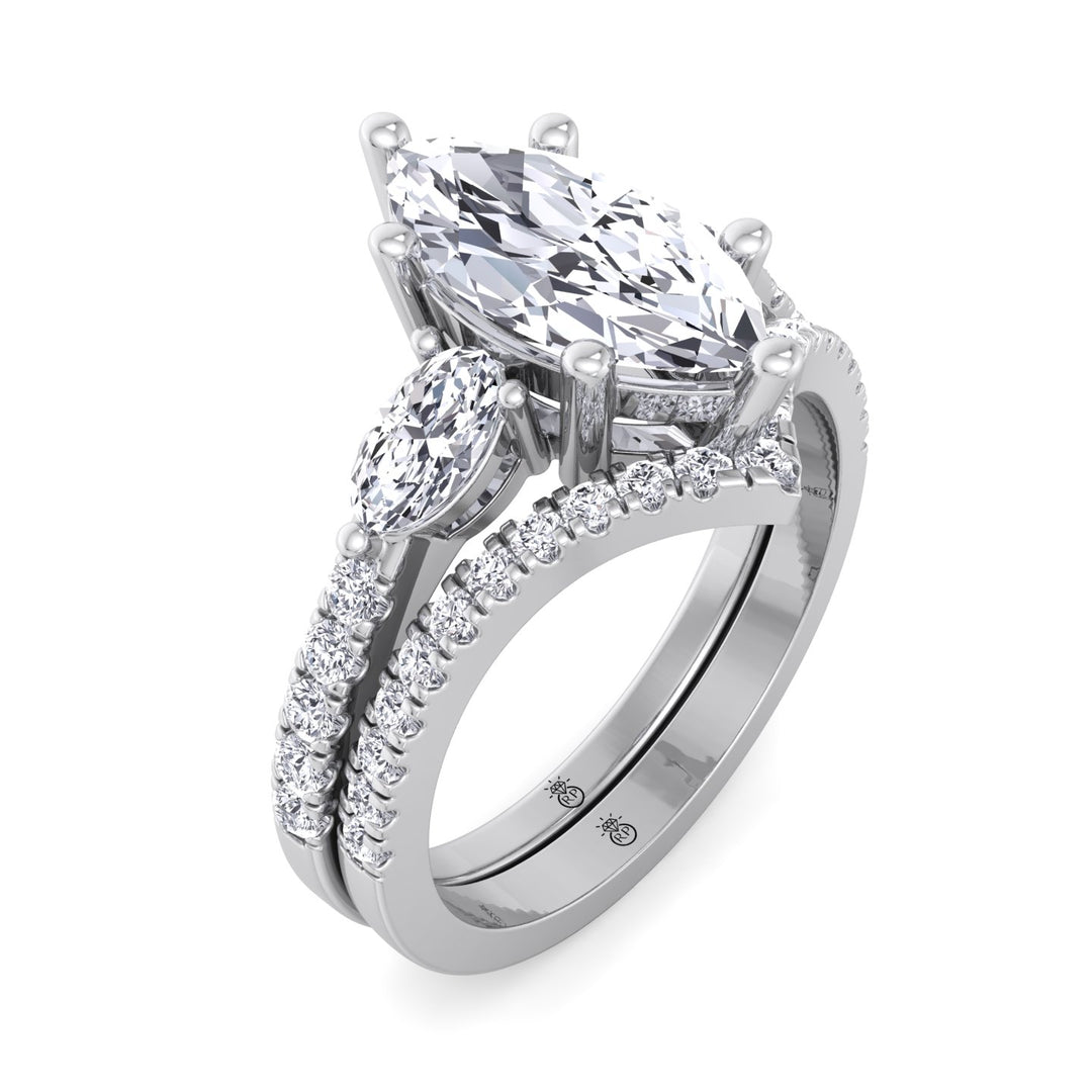 Matching Pave Wedding Band (0.17 CT)