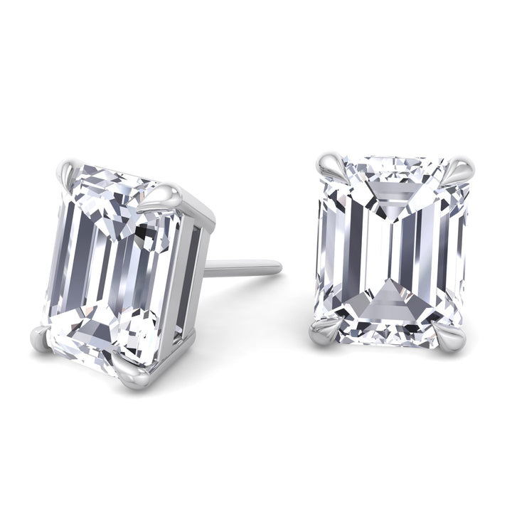 Emerald Cut Studs