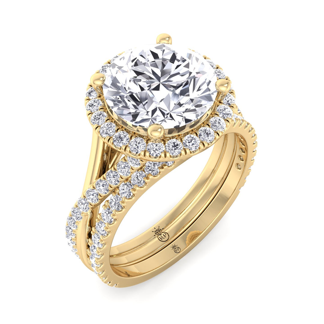 Matching Pave Wedding Band (0.3 CT)
