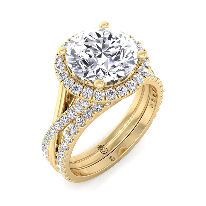 Matching Pave Wedding Band (0.3 CT)