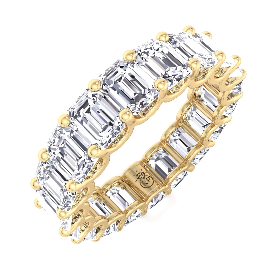 Emerald Cut Eternity Band - U Prong Setting