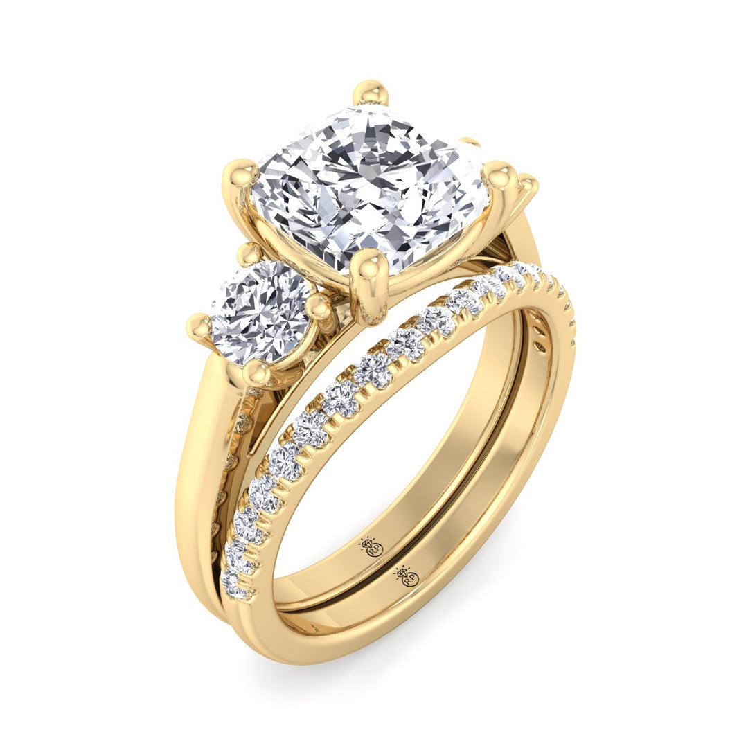 Hollywood - Pave Wedding Band with Curve (0.36 CT)