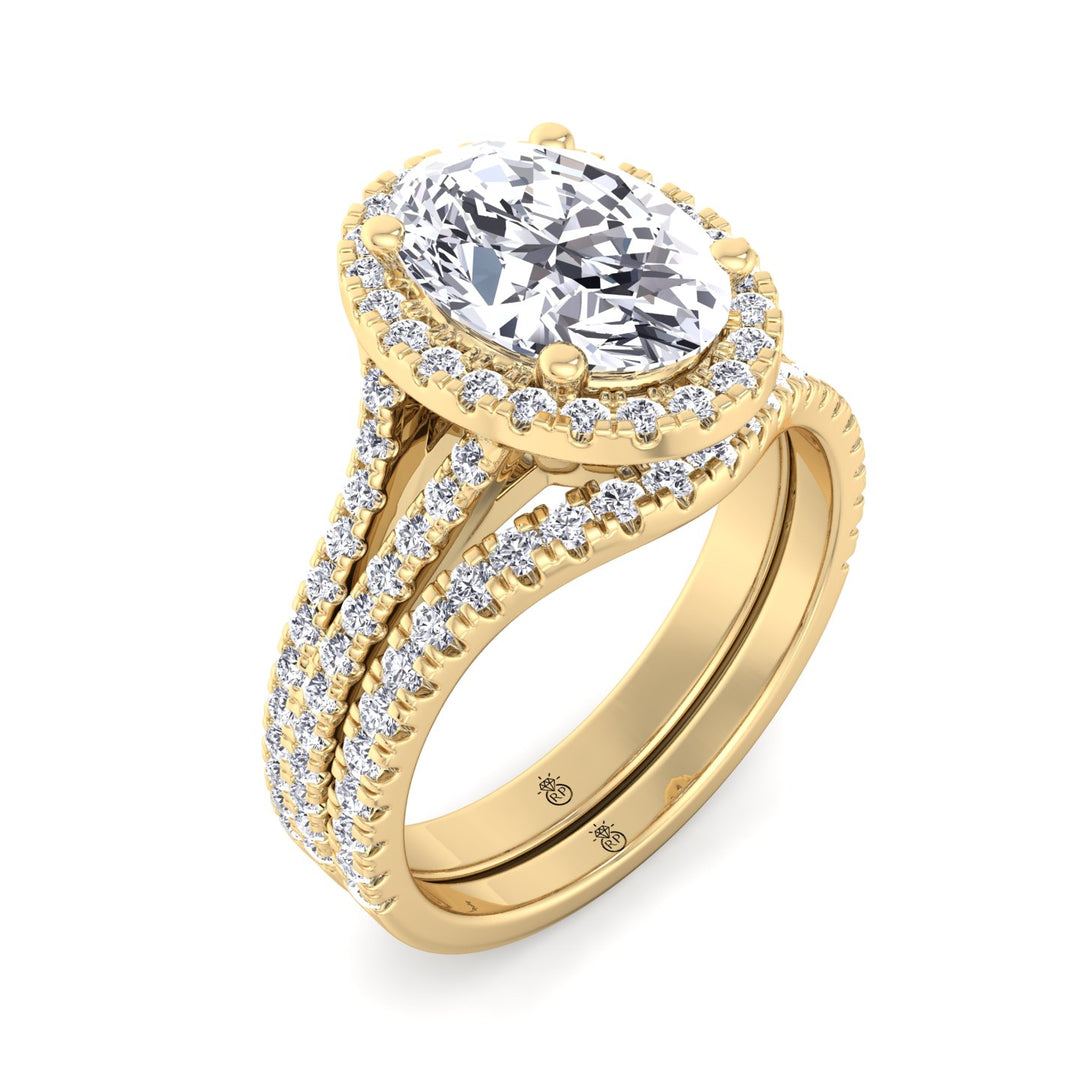 Pave Wedding Band with Curve (0.34 CT)