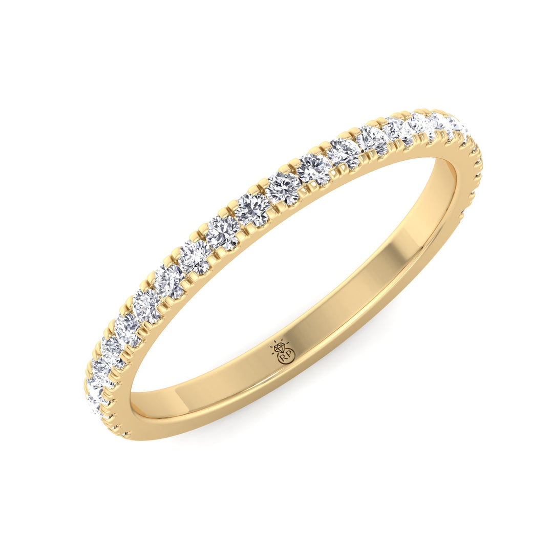 Matching Pave Wedding Band (0.30 CT)