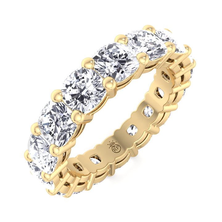 Cushion Cut   Eternity Band