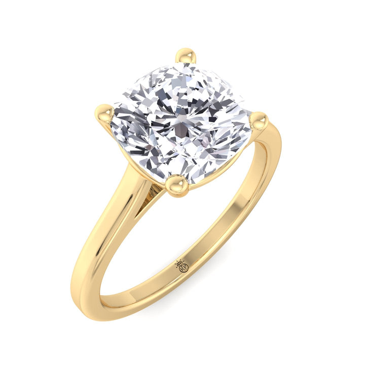 Cushion Cut Solitaire Engagement Ring