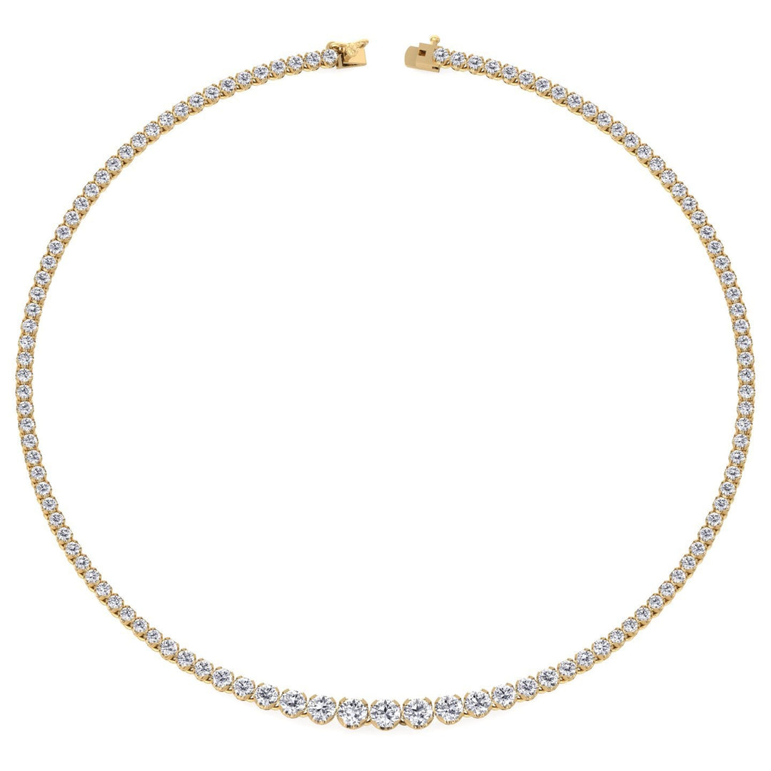 15 Carat Graduated Tennis Necklace