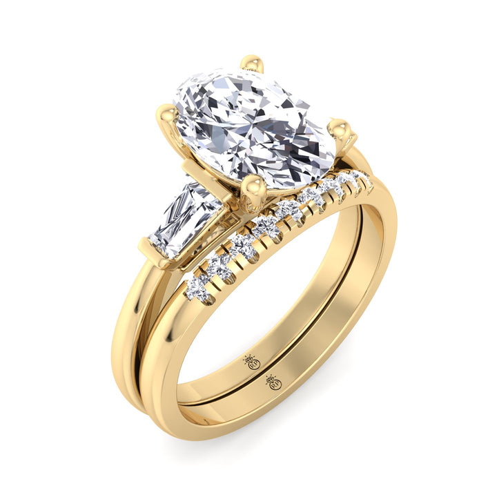 French Set Wedding Band (0.06 CT)