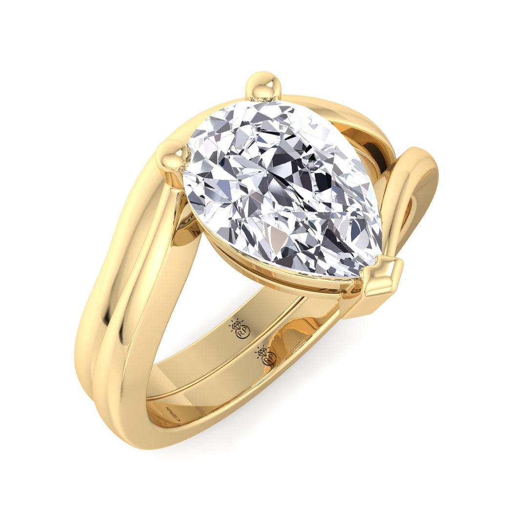 3mm Curved Plain Wedding Band