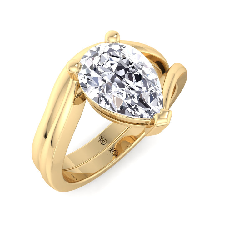 3mm Curved Plain Wedding Band