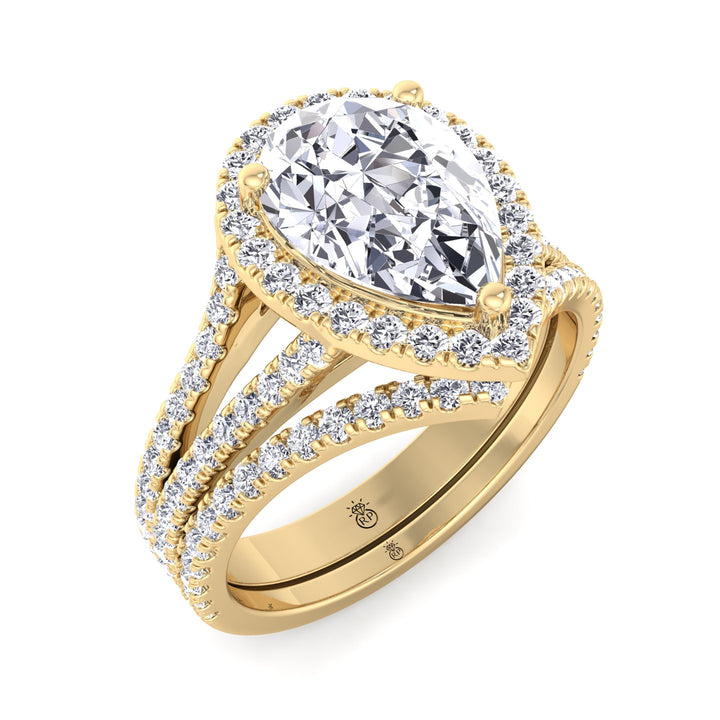 Matching Curved Pave Wedding Band (0.34 CT)