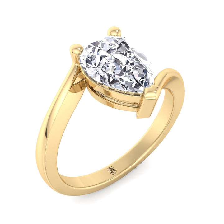Pear Shape Solitaire Engagement Ring